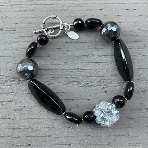 Donna Dressler 925 Sterling Silver Black Bracelet